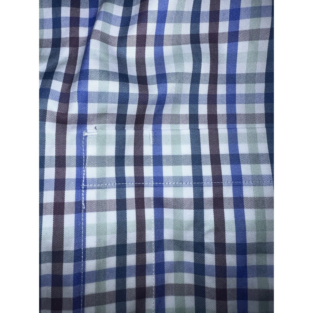 Duluth Trading Co Wrinkle Fighter Multicolor Plaid Button Up Shirt Mens SZ 2XLT - Picture 4 of 16